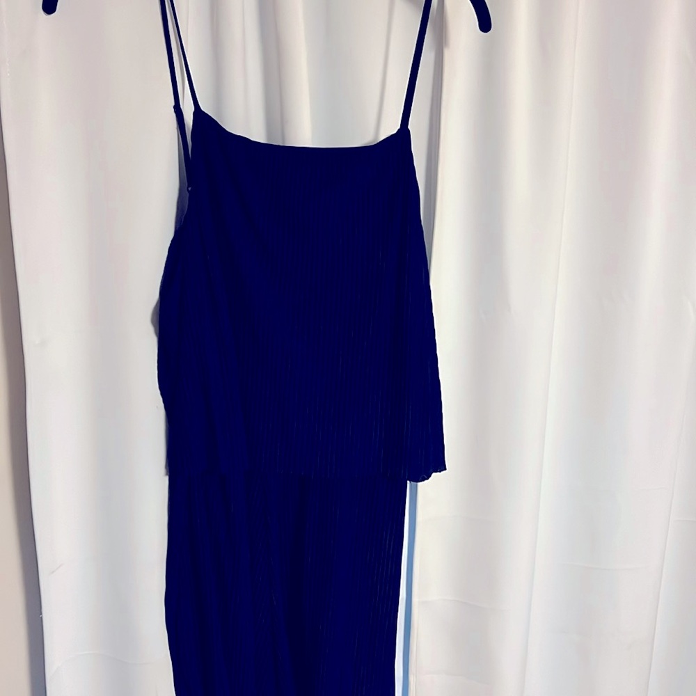 Flowy navy rompers